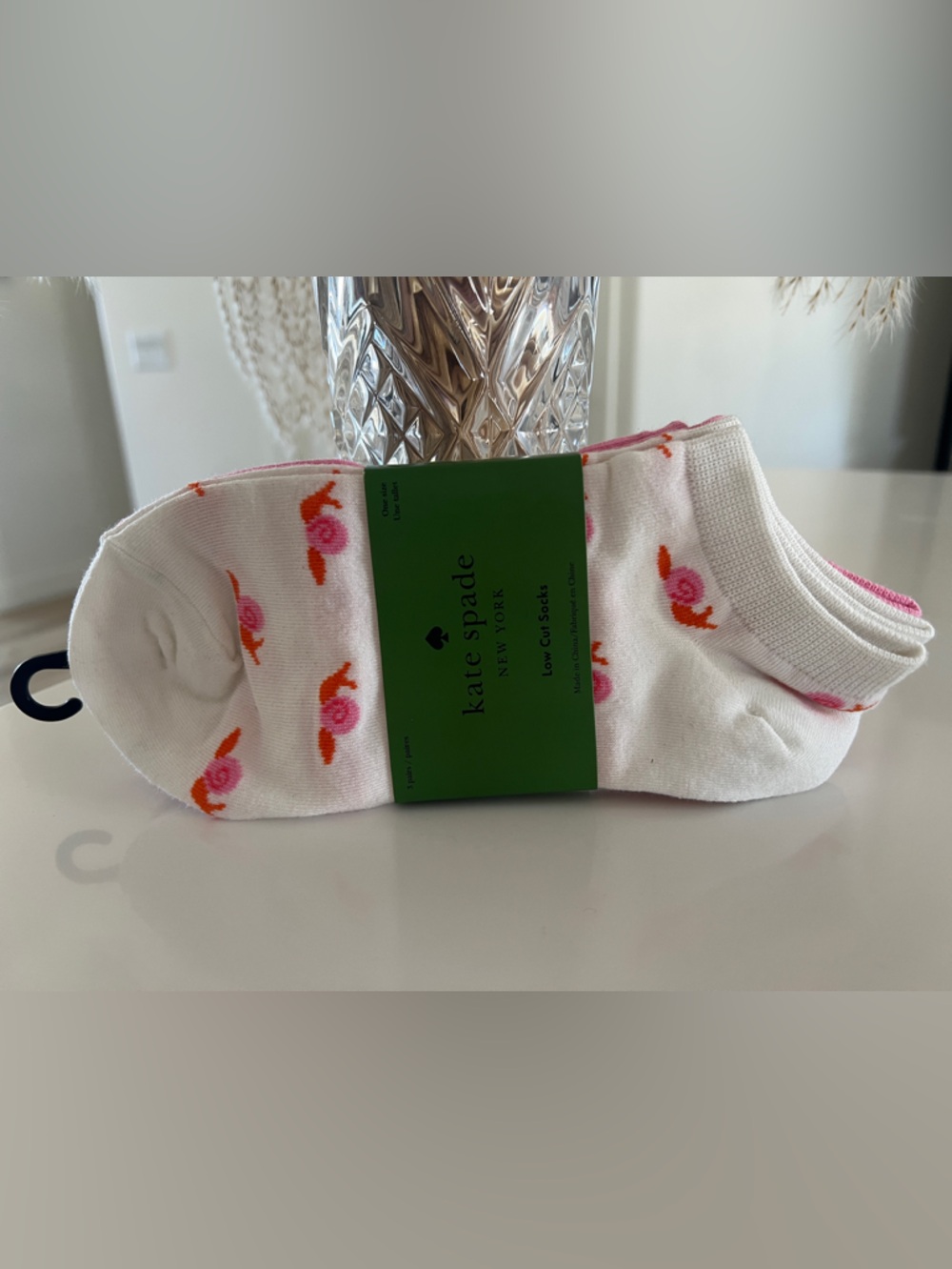 kate spade ♠️ low cut socks pink